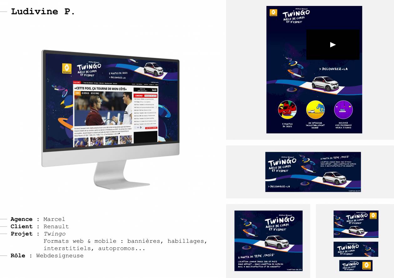 Formats web & mobile